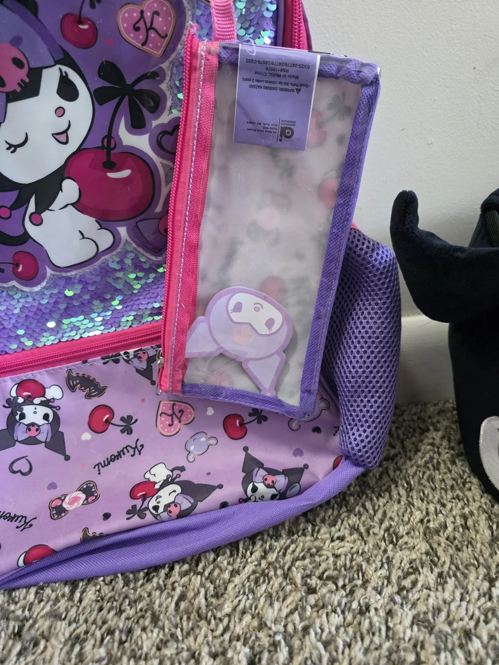 Kids Sequin Backpack - Purple & Pink